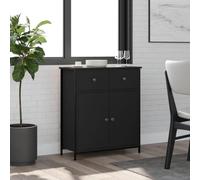 BOWEKAM Armoires et rangements-Buffets & Buffets Bois d'ingénierie Noir 70 x 30 x 80 cm