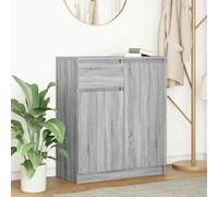 BOWEKAM Armoires et rangements-Buffets & Buffets Buffets avec Tiroir Gris Sonoma 71x35x84 cm Bois d'ingénierie