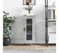 BOWEKAM Armoires et rangements-Buffets & Buffets Buffets Béton Gris 34,5x34x90 cm Bois d'ingénierie