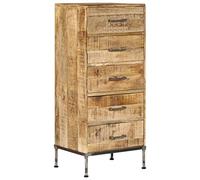 BOWEKAM Armoires et rangements - Buffets et buffets - Commode en bois de manguier massif - 45 x 35 x 106 cm