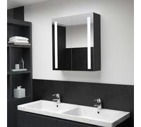 BOWEKAM Armoires et rangements - Meubles de salle de bain - Meuble de salle de bain avec miroir LED - 62 x 14 x 60 cm