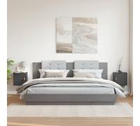 BOWEKAM Armoires murales pour la maison et le jardin 2 pièces Gris 31,5x30x30 cm Bois massif Pin Meubles au choix