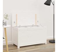 BOWEKAM Banc de jardin Blanc 80x41x77 cm Bois Massif Pin Meubles Choix