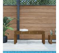 BOWEKAM Banc de jardin en pin massif marron 110 x 38 x 45 cm