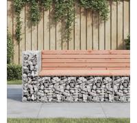 BOWEKAM Banc de jardin Gabion 122 x 71 x 65,5 cm Bois massif Douglas