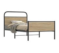 BOWEKAM Beds & Accessories Cadre de lit sans matelas 100 x 200 cm Chêne Sonoma