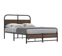 BOWEKAM Beds & Accessories Cadre de lit sans matelas 140 x 200 cm Chêne Marron