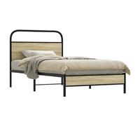 BOWEKAM Beds & Accessories Cadre de lit sans matelas 90 x 200 cm Chêne Sonoma