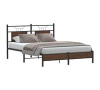 BOWEKAM Beds & Accessories Cadre de lit sans matelas Chêne Marron 140 x 200 cm