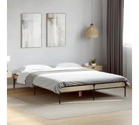 BOWEKAM Beds & Accessories Cadre de lit sans matelas Chêne Sonoma 135 x 190 cm Double