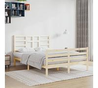 BOWEKAM Beds & Accessories Cadre de lit sans matelas en bois massif 120 x 200 cm