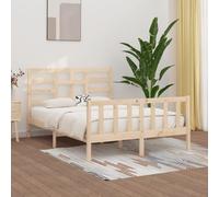 BOWEKAM Beds & Accessories Cadre de lit sans matelas en pin massif 140 x 200 cm