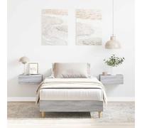 BOWEKAM Beds & Accessories Cadre de lit sans matelas Gris Sonoma 75 x 190 cm