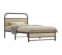BOWEKAM Beds & Accessories Cadre de lit simple en chêne Sonoma 90 x 190 cm