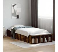 BOWEKAM Beds & Accessories Cadre de lit simple sans matelas Chêne fumé 90 x 190 cm