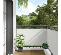 BOWEKAM Brise-vue en PVC blanc 400 x 120 cm pour la maison et le jardin