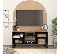 BOWEKAM Centres de divertissement et meubles TV - Meuble TV 100 x 33 x 46 cm en bois massif de manguier et bois d'ingénierie