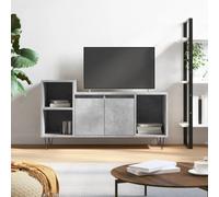 BOWEKAM Centres de divertissement et meubles TV - Meuble TV - Gris béton - 100 x 35 x 55 cm - Bois d'ingénierie