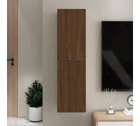 BOWEKAM Centres de divertissement et meubles TV - Meuble TV mural Chêne marron 30,5 x 30 x 110 cm