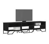 BOWEKAM Centres de divertissement et meubles TV - Meuble TV - Noir - 180 x 34 x 41 cm - Bois d'ingénierie