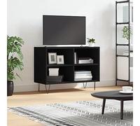 BOWEKAM Centres de divertissement et meubles TV - Meuble TV - Noir - 69,5 x 30 x 50 cm - Bois d'ingénierie