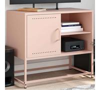 BOWEKAM Centres de divertissement et supports TV - Meuble TV Rose 68x39x60,5 cm Acier