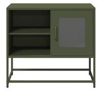 BOWEKAM Centres de divertissement et supports TV - Meuble TV - Vert olive - 68 x 39 x 60,5 cm - Acier