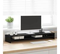 BOWEKAM Centres de divertissement et supports TV - Support de moniteur en chêne noir - 100 x 24 x 13 cm - En bois d'ingénierie