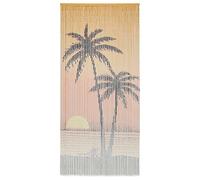 BOWEKAM Decor-Traitements de fenêtres-Moustiquaire Rideau de porte en bambou 90 x 200 cm