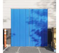 BOWEKAM Decor-Traitements de fenêtres-Rideaux & Drapes-Rideau de porte Bleu 200 mm x 1,6 mm 25 m PVC