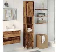 BOWEKAM Ensemble de meubles de salle de bain - Meuble de salle de bain - Bois ancien - 30 x 30 x 190 cm - Bois d'ingénierie