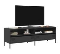 BOWEKAM Entertainment Centres & Meuble TV Noir 135 x 39 x 43,5 cm Acier laminé à froid