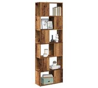 BOWEKAM Étagère-Bibliothèques et étagères sur pied - Armoire à livres / séparateur de pièce en bois ancien 60 x 24 x 186 cm