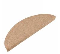 BOWEKAM Fournitures ménagères - Tapis d'escalier auto-adhésifs - 20 pièces - Beige - 56 x 17 x 3 cm