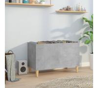 BOWEKAM Home & Garden-Armoire à disques en bois d'ingénierie Gris béton 74,5 x 38 x 48 cm
