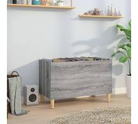 BOWEKAM Home & Garden-Armoire à disques en bois d'ingénierie Gris Sonoma 74,5 x 38 x 48 cm