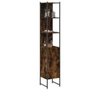 BOWEKAM Home & Garden Armoire de salle de bain Chêne fumé 33 x 33 x 185,5 cm