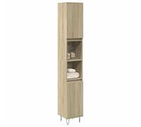 BOWEKAM Home & Garden Armoire de salle de bain Chêne Sonoma 30 x 30 x 190 cm