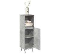 BOWEKAM Home & Garden Armoire de salle de bain en bois d'ingénierie Gris béton 30 x 30 x 100 cm