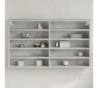 BOWEKAM Home & Garden Armoire en vitrine/béton Gris 100 x 15 x 58 cm