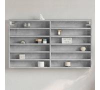 BOWEKAM Home & Garden Armoire en vitrine/béton Gris 100 x 8,5 x 58 cm