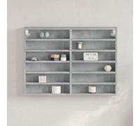 BOWEKAM Home & Garden Armoire en vitrine/béton Gris 80 x 8,5 x 58 cm