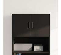 BOWEKAM Home & Garden Armoire murale en bois d'ingénierie Noir 70 x 42,5 x 40 cm