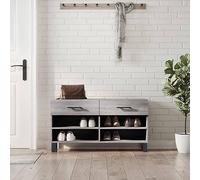 BOWEKAM Home & Garden Banc à chaussures Sonoma Gris 102 x 35 x 55 cm