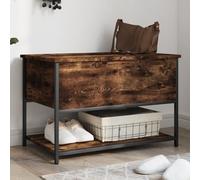 BOWEKAM Home & Garden Banc de rangement, chêne fumé, 70 x 42,5 x 47 cm, choix de meubles en bois
