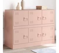BOWEKAM Home & Garden Buffet en acier Rose 99 x 39 x 73 cm