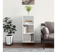 BOWEKAM Home & Garden Buffet en bois d'ingénierie Blanc brillant 34,5 x 32,5 x 90 cm