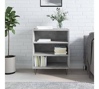 BOWEKAM Home & Garden Buffet en bois d'ingénierie Gris béton 57 x 35 x 70 cm