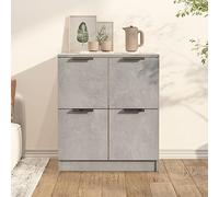 BOWEKAM Home & Garden Buffet en bois d'ingénierie Gris béton 60 x 30 x 70 cm