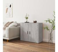 BOWEKAM Home & Garden Buffet en bois d'ingénierie Gris Sonoma 80 x 33 x 70 cm